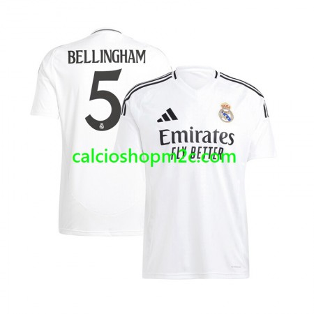 Real Madrid Jude Bellingham 5 Maglia Prima 2024/2025 Manica Corta